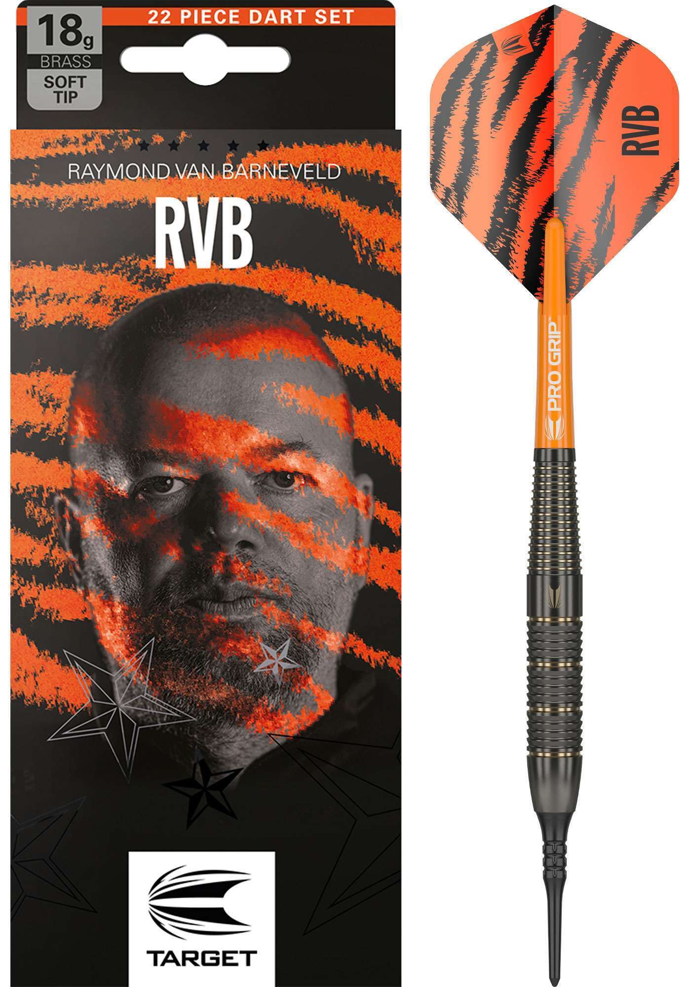 Target Darts Raymond van Barneveld Brass 18 Gramm Softdarts-1