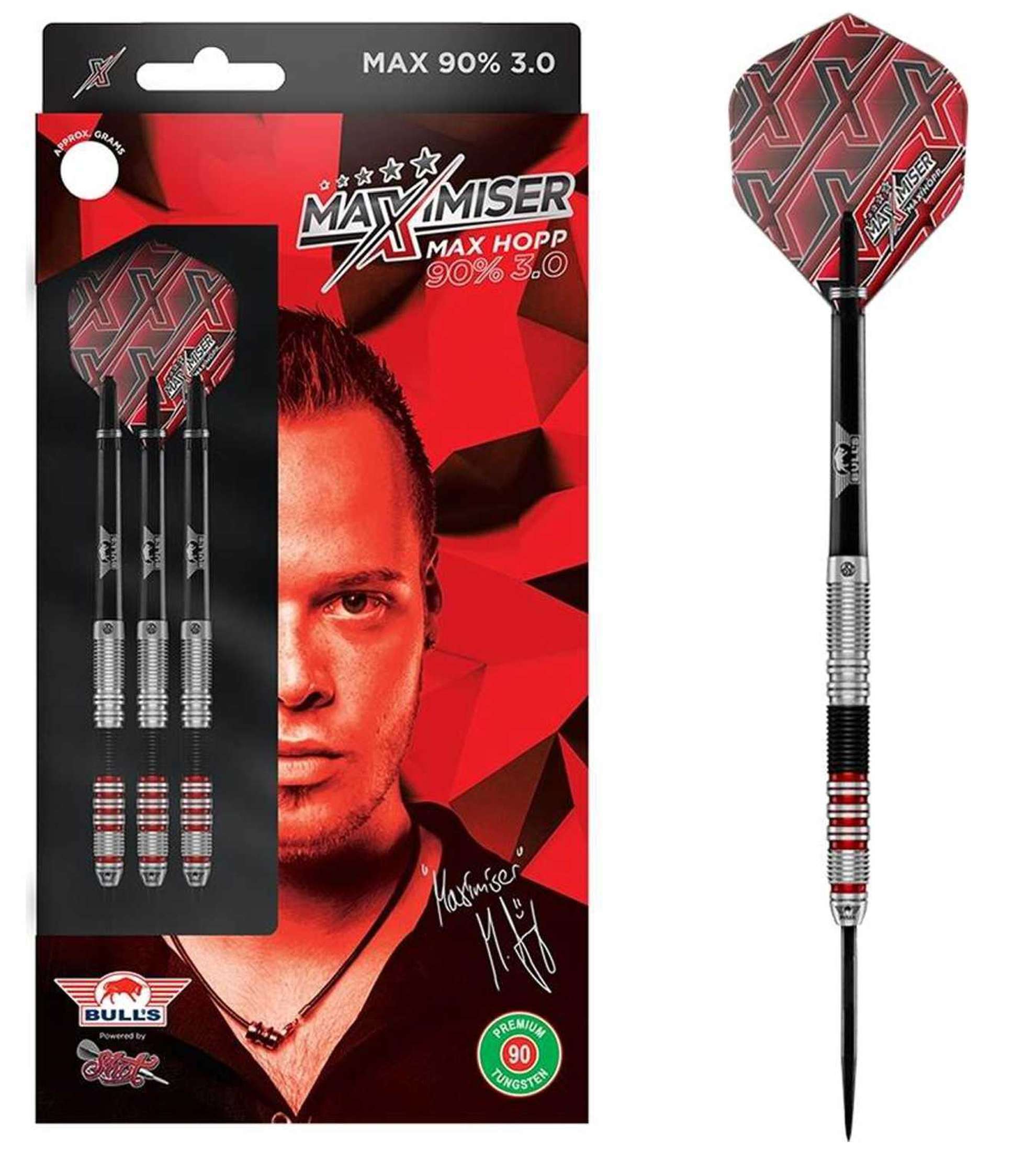 Bulls NL Max Hopp 3.0 90% Tungsten Steeldarts-1