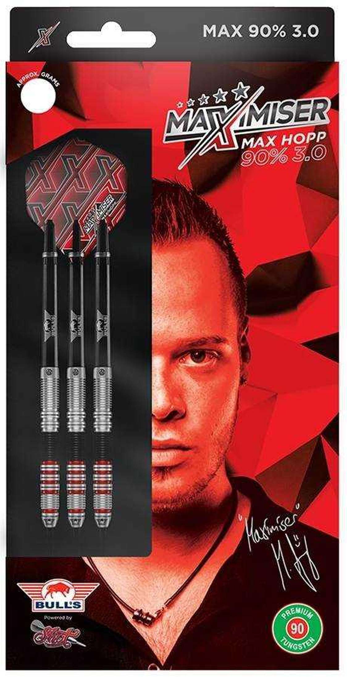 Bulls NL Max Hopp 3.0 90% Tungsten Steeldarts-4