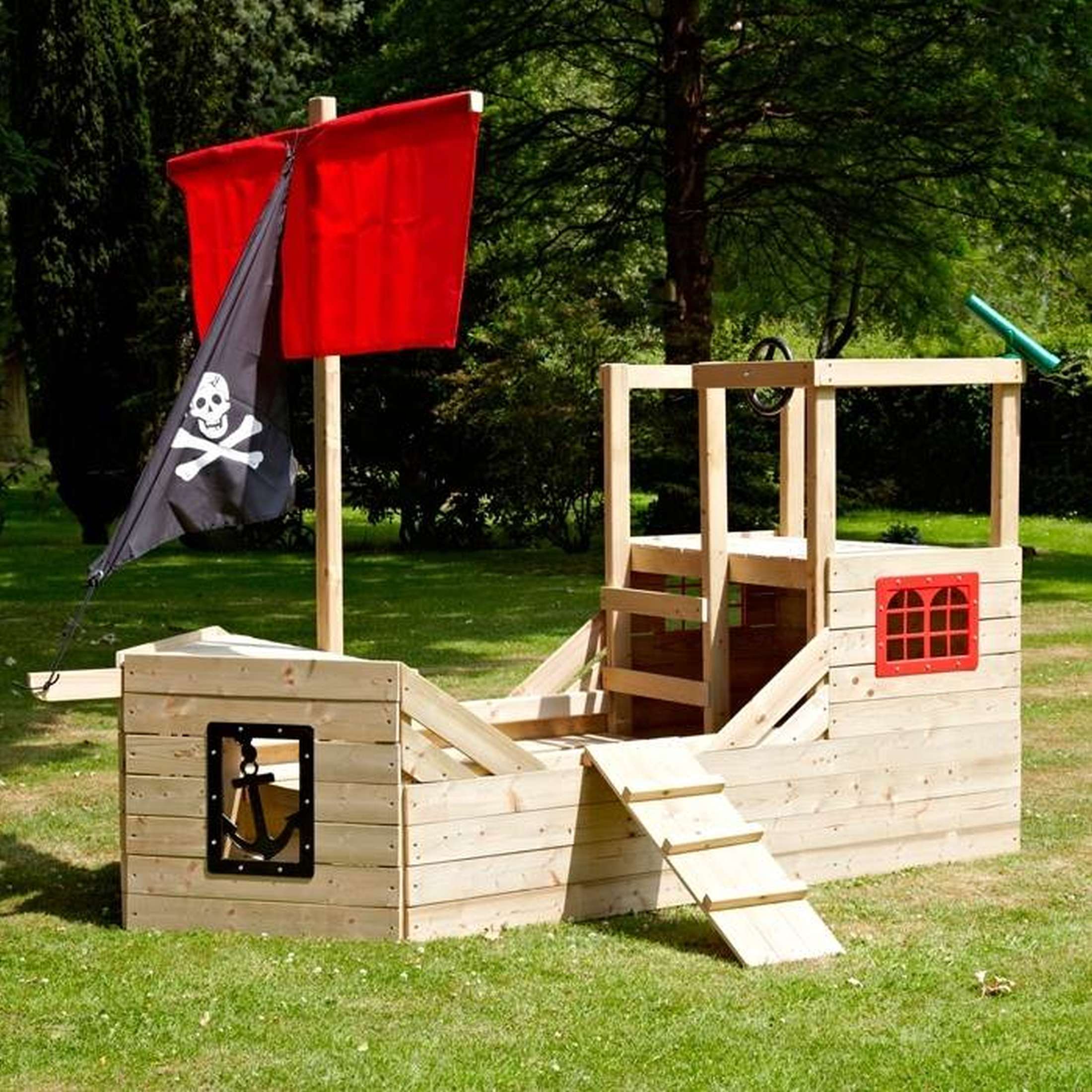 Outdoor Play Tower Pirate Ship-1