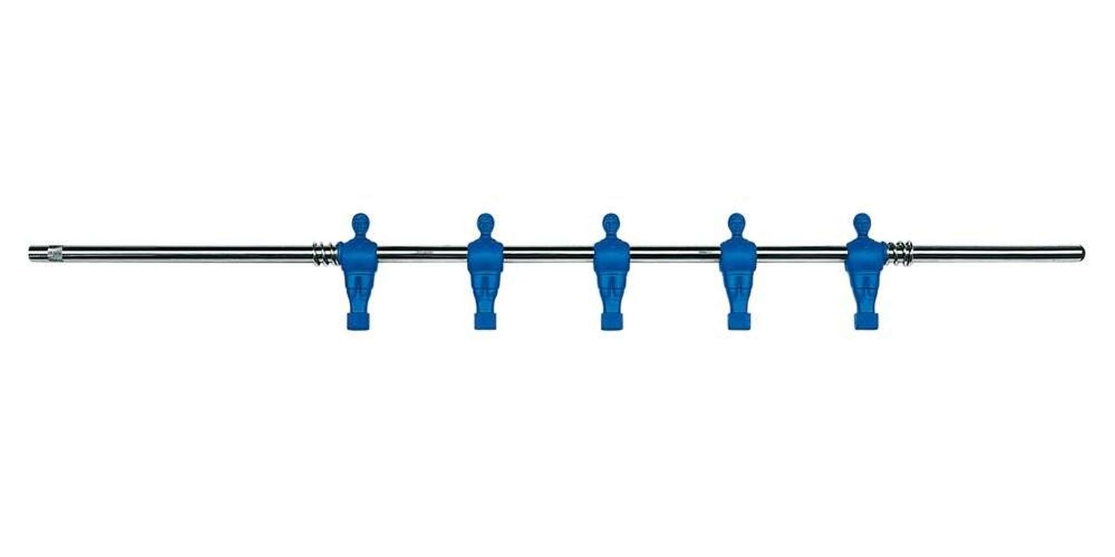 Foosball Rod with Welded Players Blue for 16 mm Foosball Tables-1