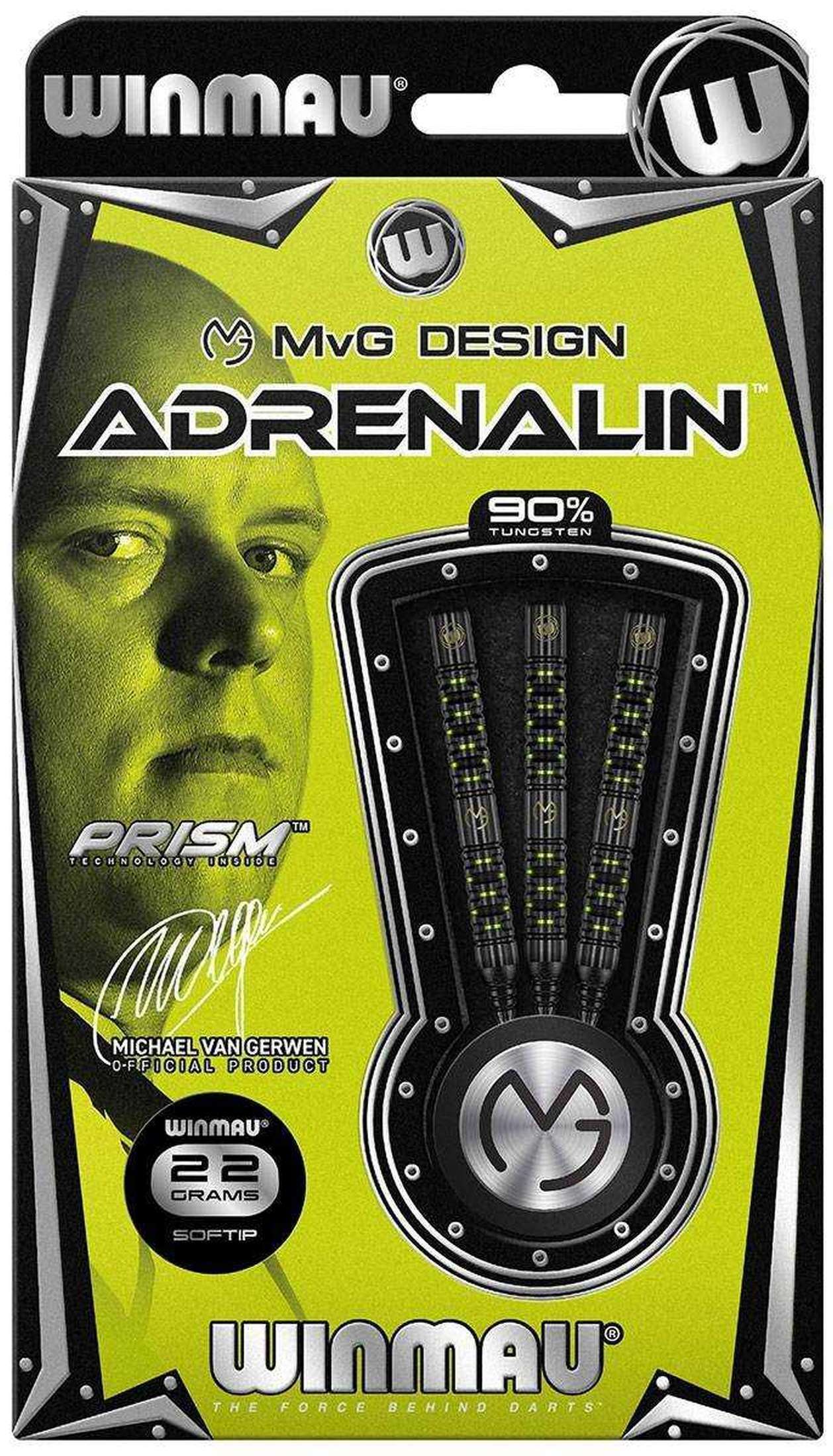 Winmau Michael van Gerven Adrenalin 90% Tungsten Softdarts-3