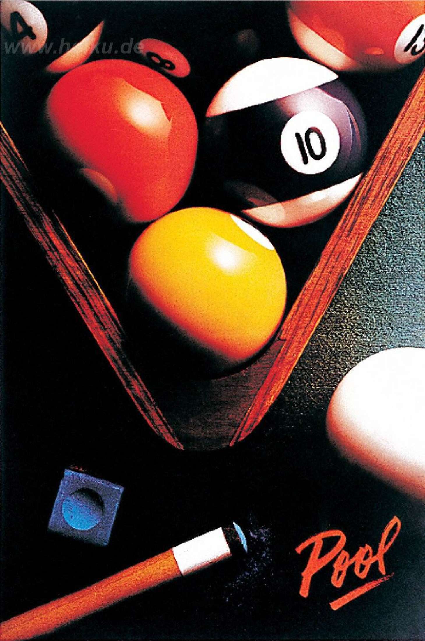 Poster Poolball 59 x 75cm-1