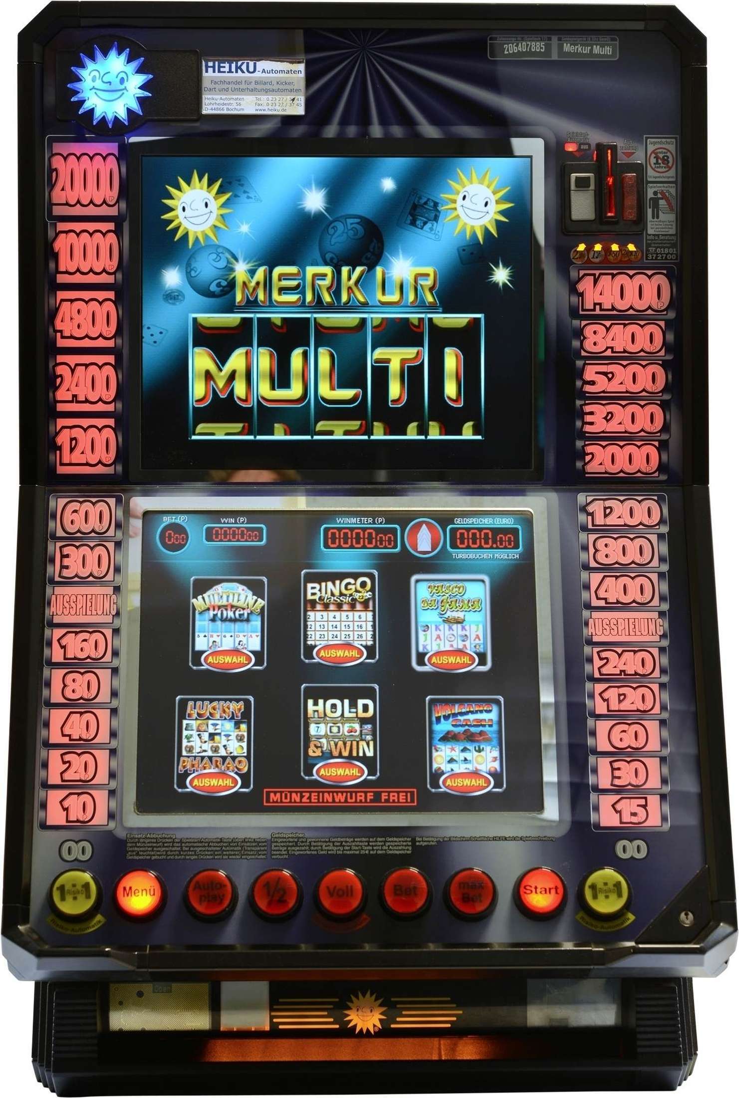 Geldspielautomat Multi-Multi -Gebraucht- Sparangebot-1