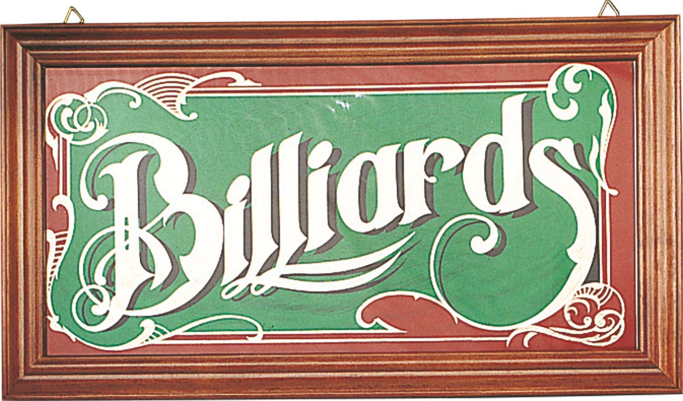 Hinterglasbild Billiards-1