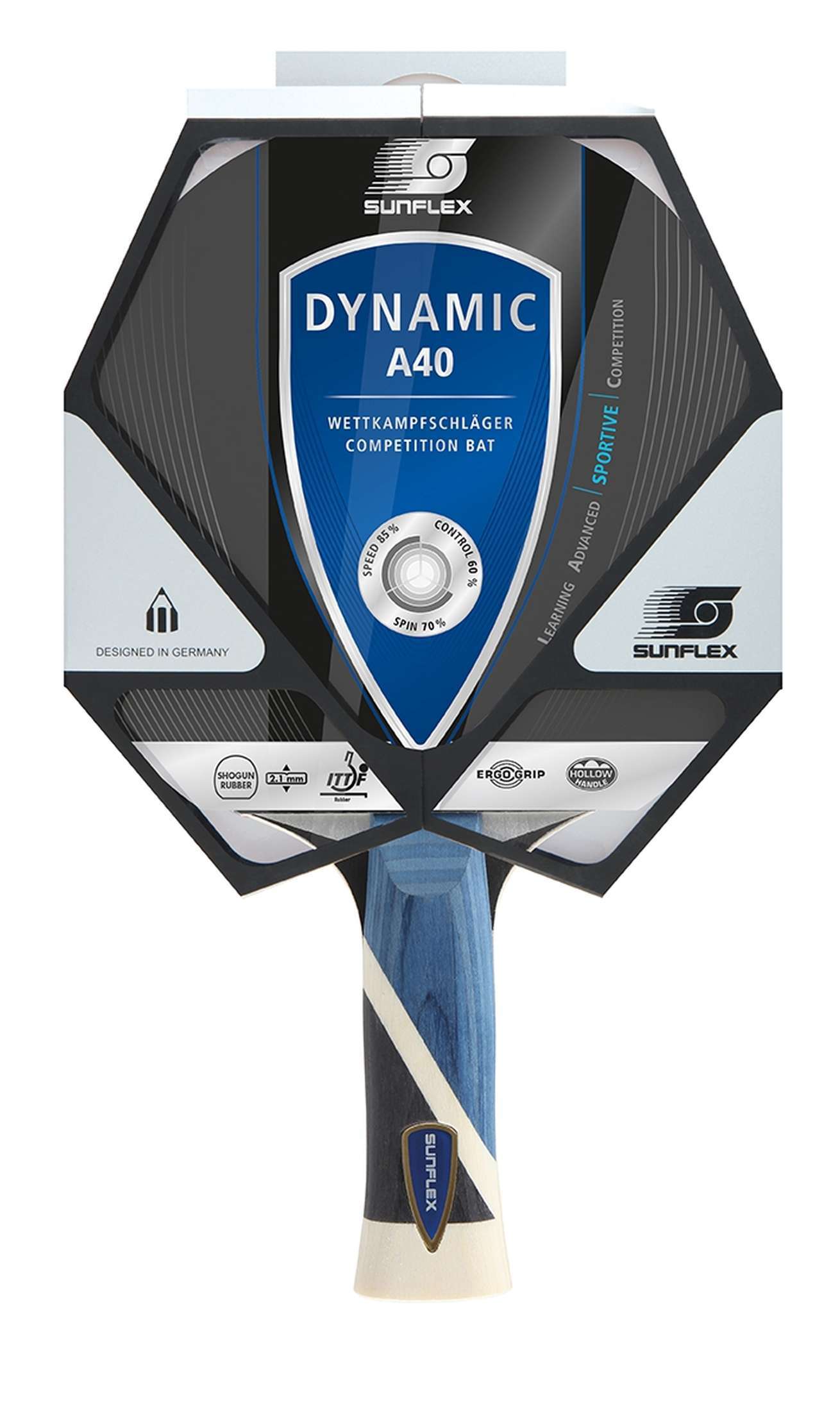 Tischtennis Schläger Sunflex Dynamic A40-9