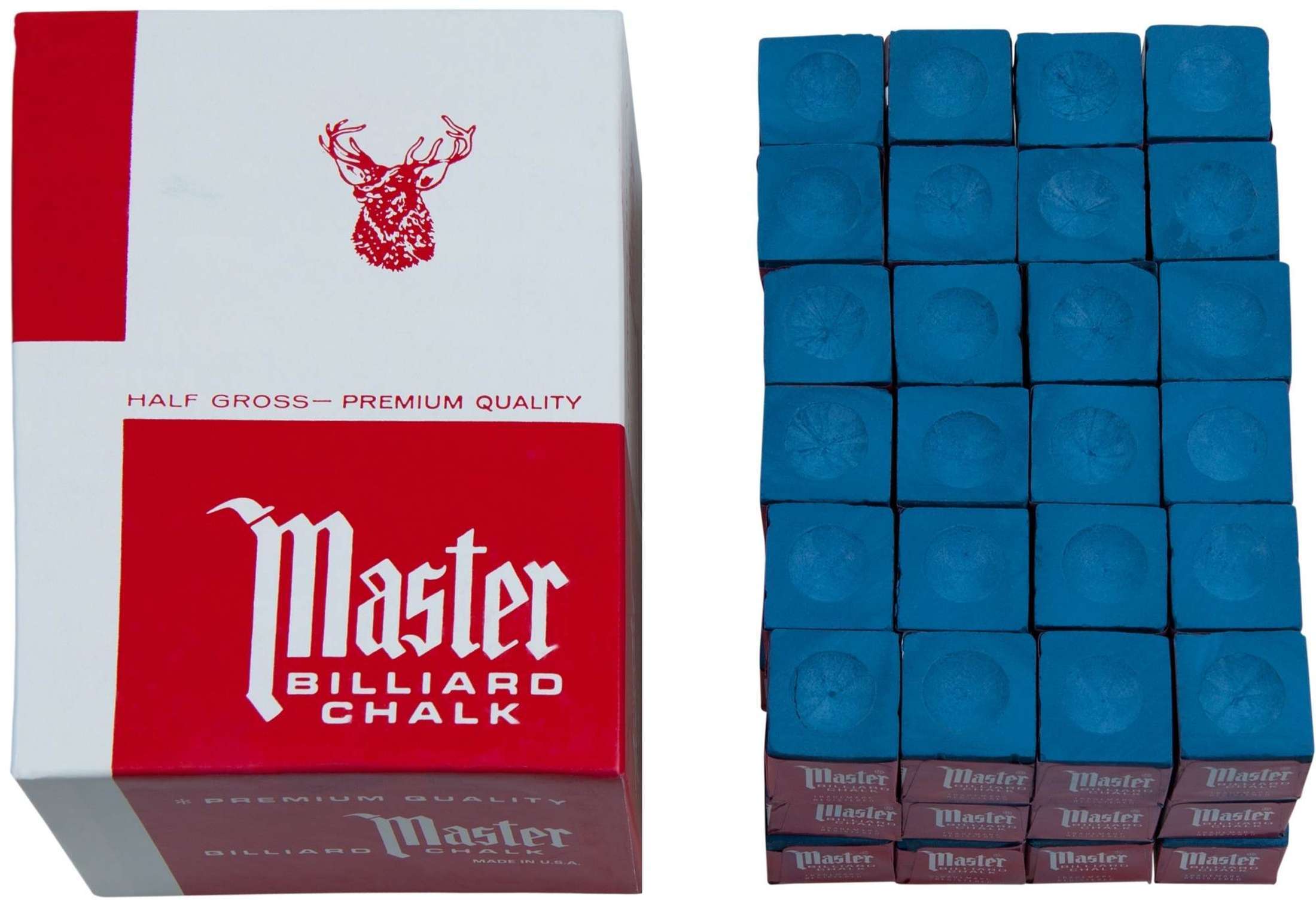 Billardkreide Masters Blau Großpackung-1