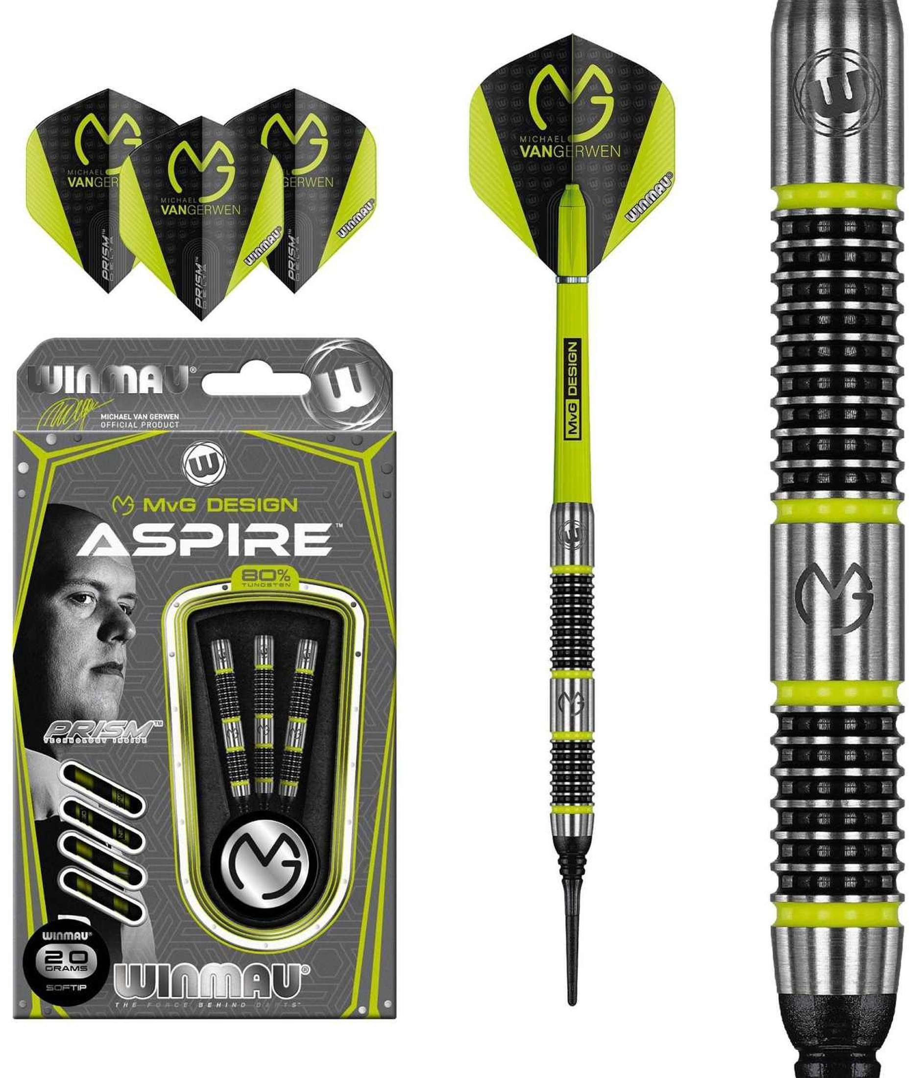 Winmau Michael van Gerven Aspire 80% Tungsten 20 Gramm Softdarts-1