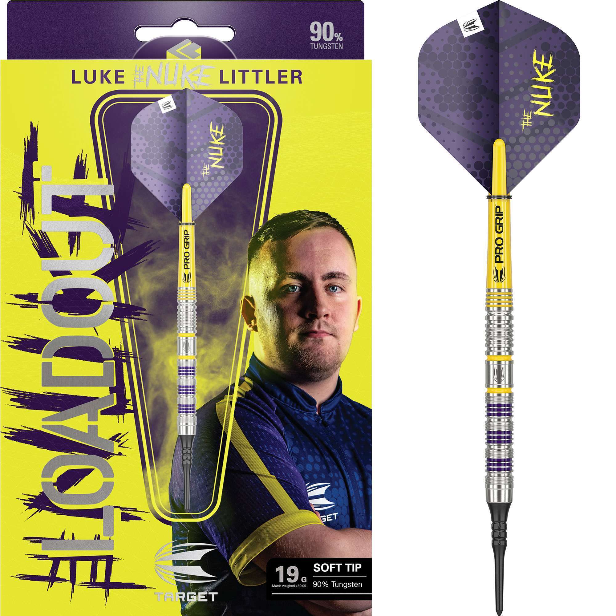 Target Darts Luke Littler Loadout 90% Tungsten 19 Gramm Softdarts-1