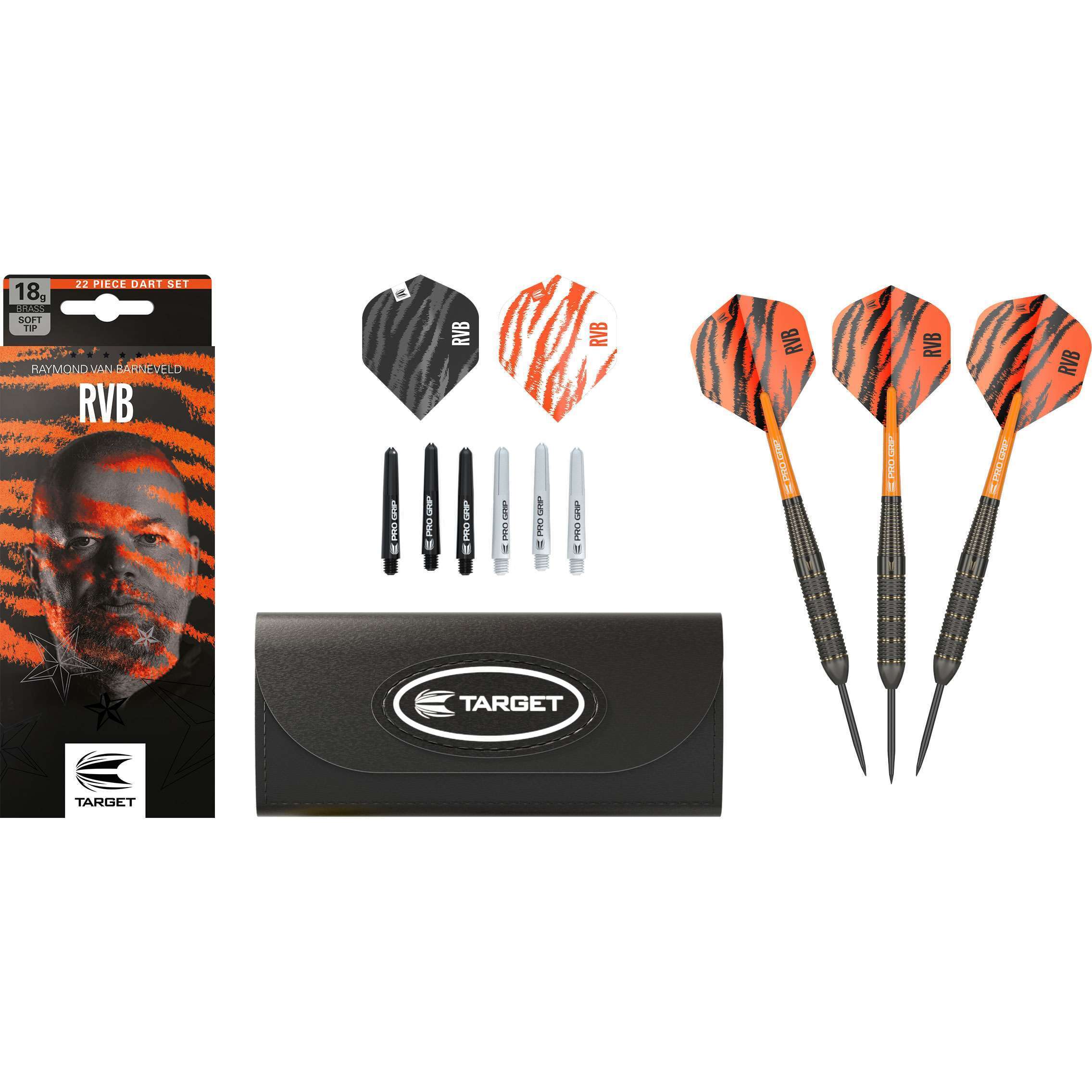 Target Darts Raymond van Barneveld Brass 22 Gramm Steeldart Set-3