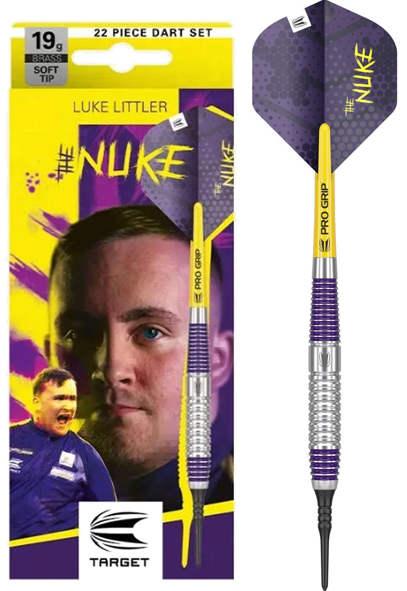 Target Darts Luke Littler Brass 19 Gramm Softdarts-1