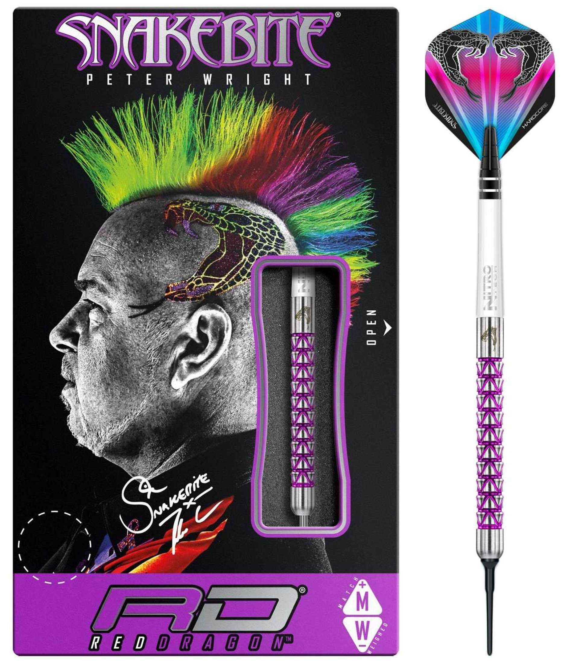 Red Dragon Peter Wright Vyper 90% Tungsten Softdarts-1