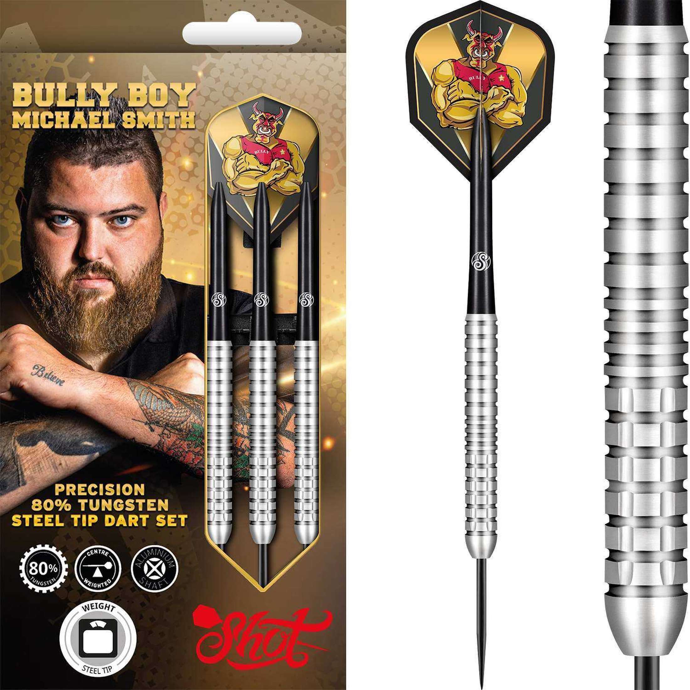 Shot Michael Smith Precision 80% Tungsten Steeldarts-1